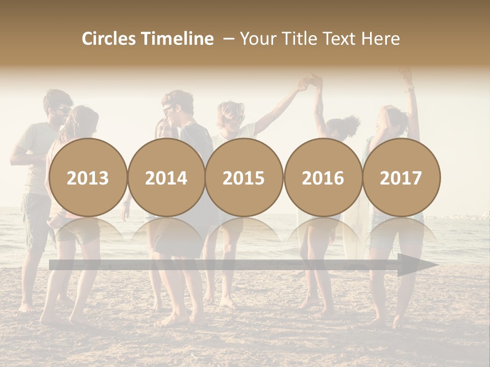 Sun Sunset Leisure PowerPoint Template