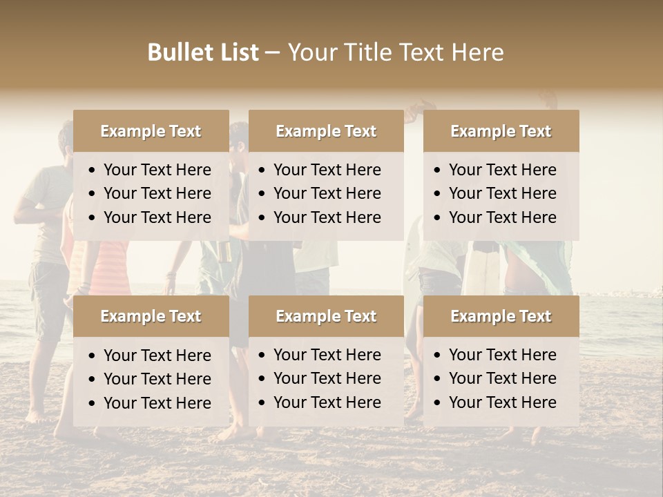 Sun Sunset Leisure PowerPoint Template