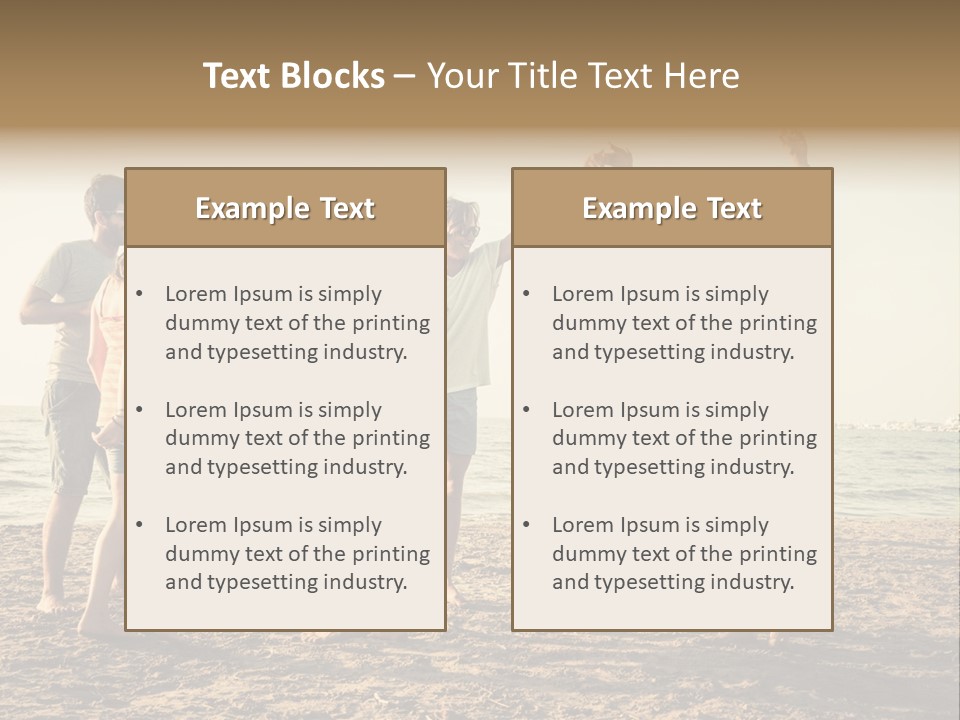 Sun Sunset Leisure PowerPoint Template