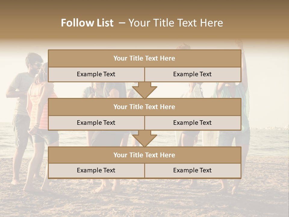 Sun Sunset Leisure PowerPoint Template