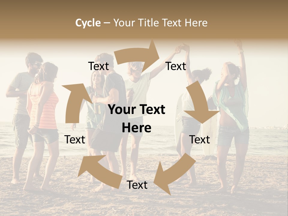 Sun Sunset Leisure PowerPoint Template