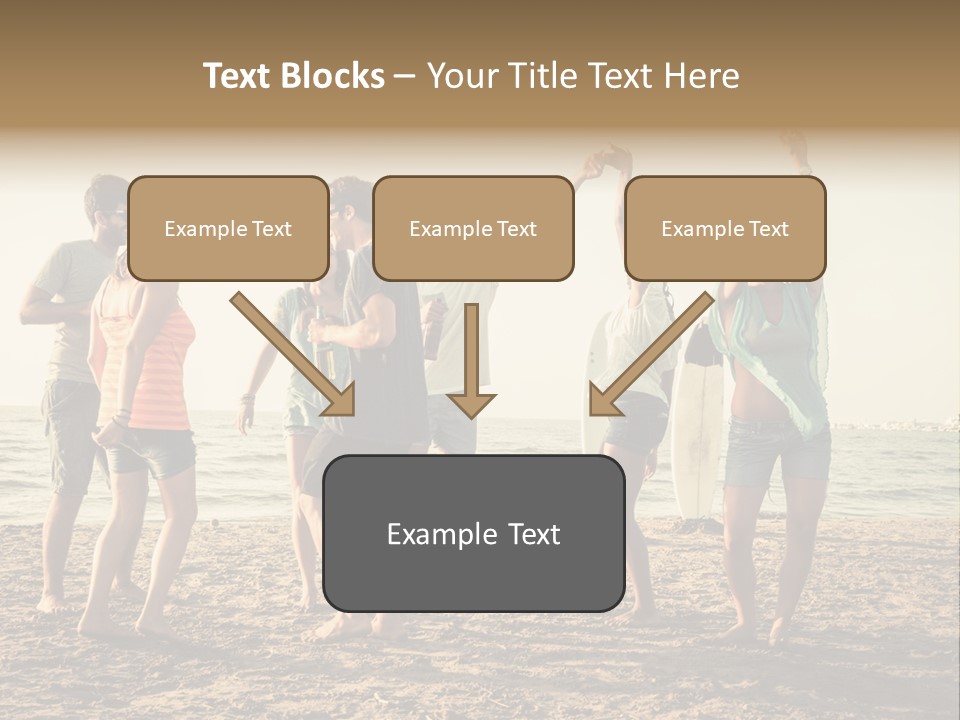 Sun Sunset Leisure PowerPoint Template
