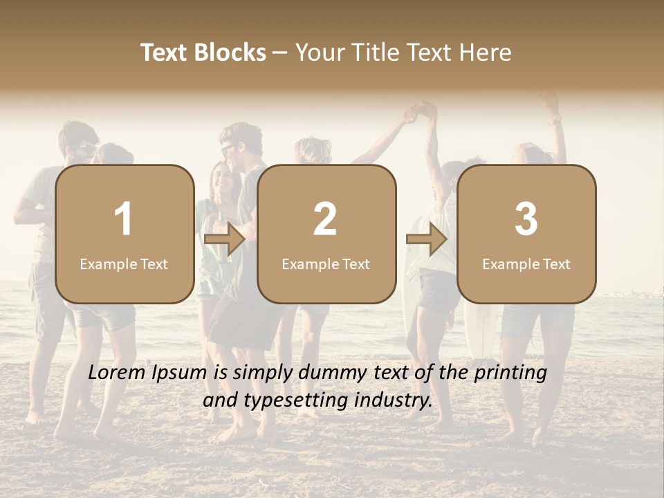 Sun Sunset Leisure PowerPoint Template