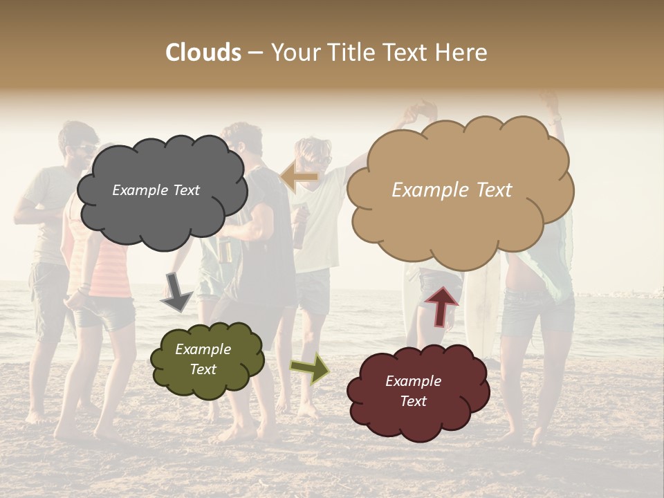 Sun Sunset Leisure PowerPoint Template