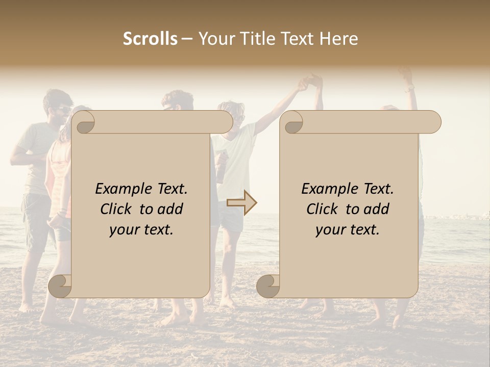 Sun Sunset Leisure PowerPoint Template