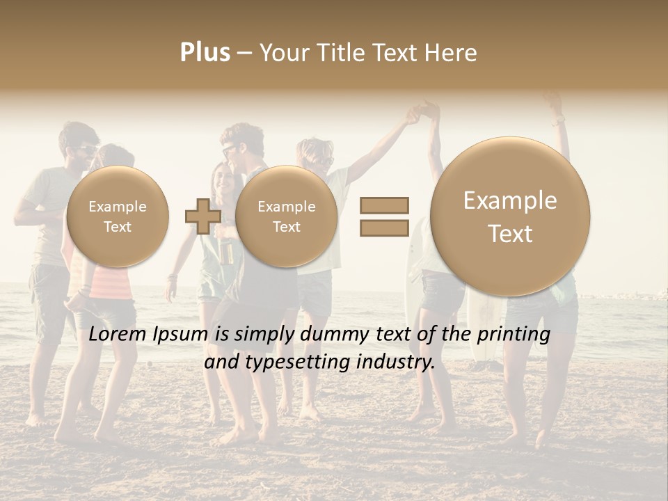 Sun Sunset Leisure PowerPoint Template