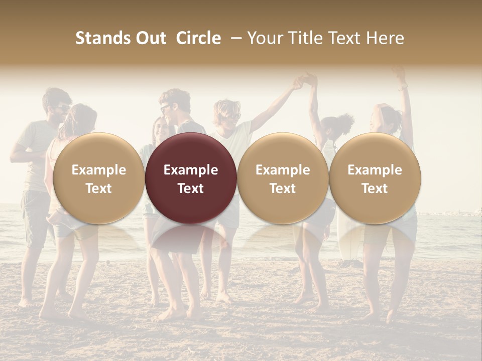 Sun Sunset Leisure PowerPoint Template