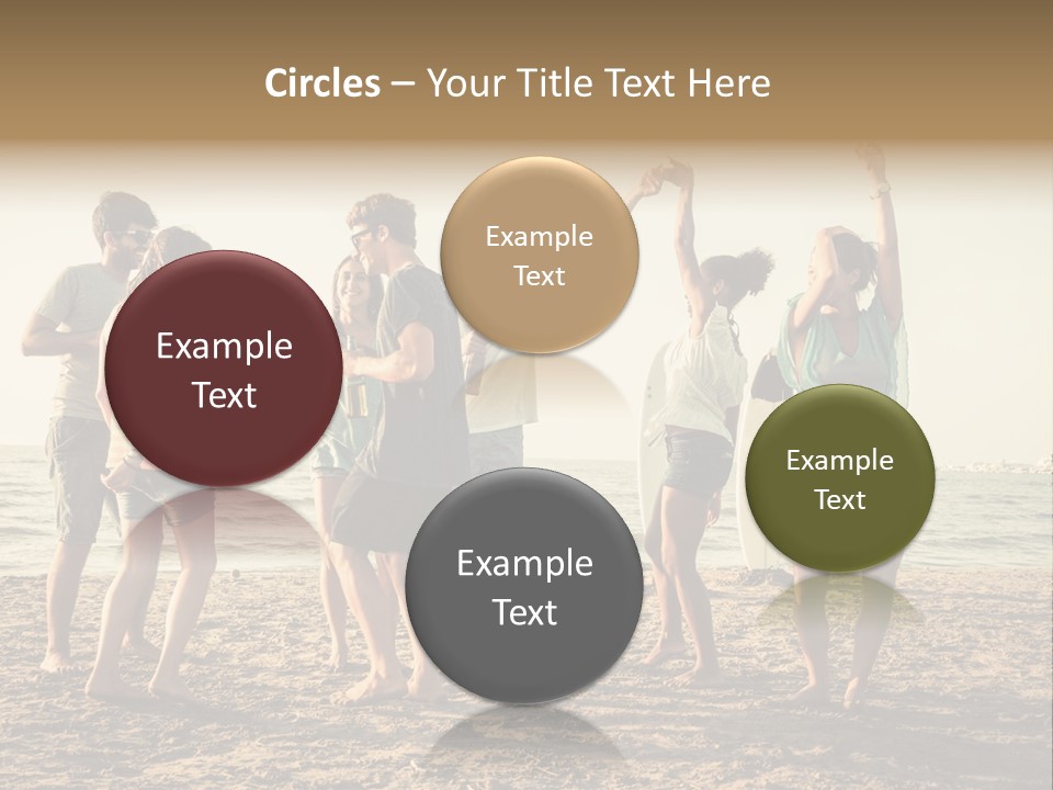 Sun Sunset Leisure PowerPoint Template