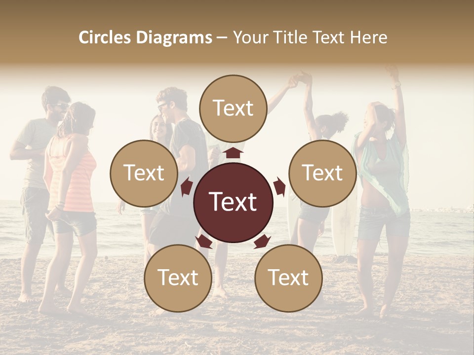 Sun Sunset Leisure PowerPoint Template