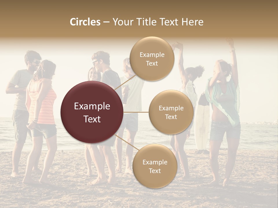 Sun Sunset Leisure PowerPoint Template