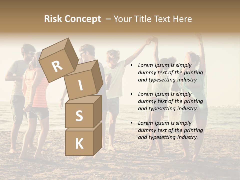 Sun Sunset Leisure PowerPoint Template