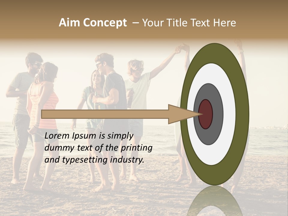 Sun Sunset Leisure PowerPoint Template