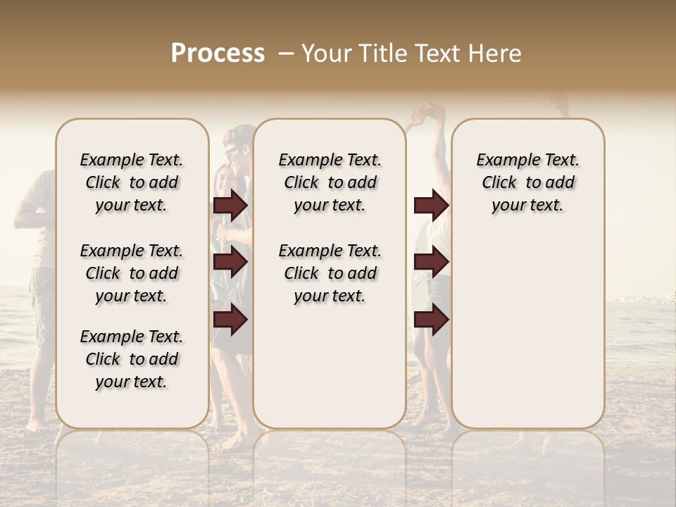 Sun Sunset Leisure PowerPoint Template