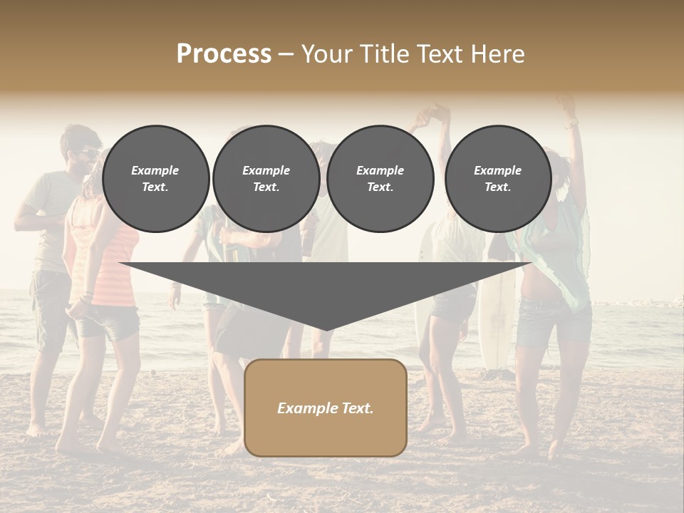 Sun Sunset Leisure PowerPoint Template