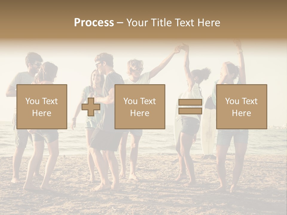Sun Sunset Leisure PowerPoint Template