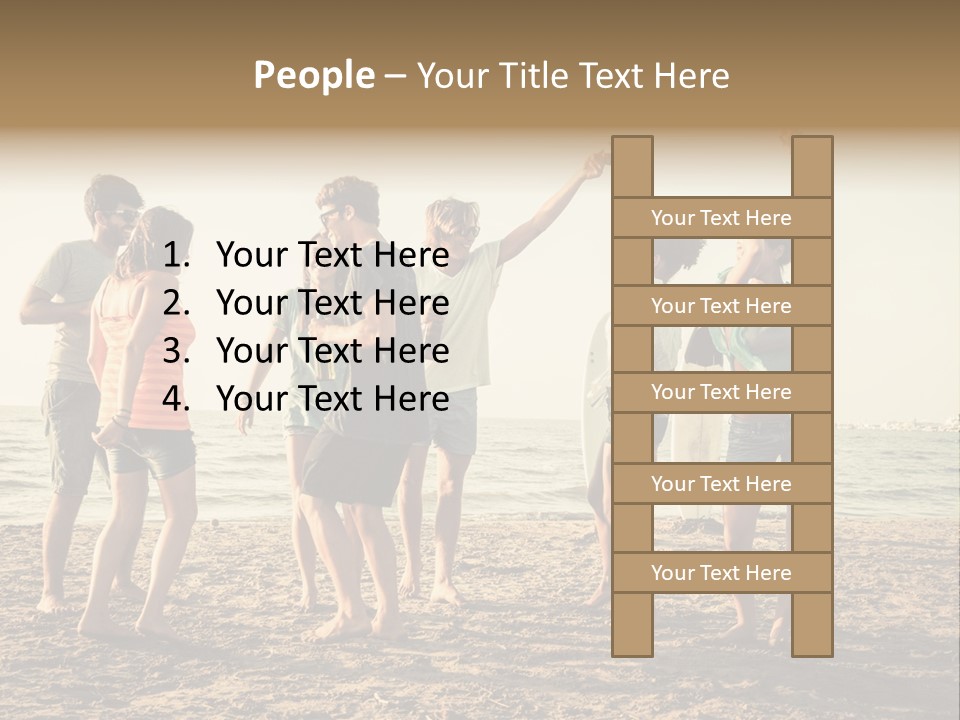 Sun Sunset Leisure PowerPoint Template