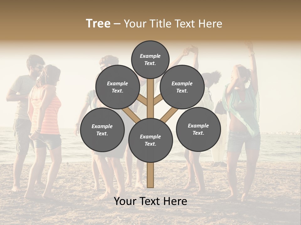 Sun Sunset Leisure PowerPoint Template