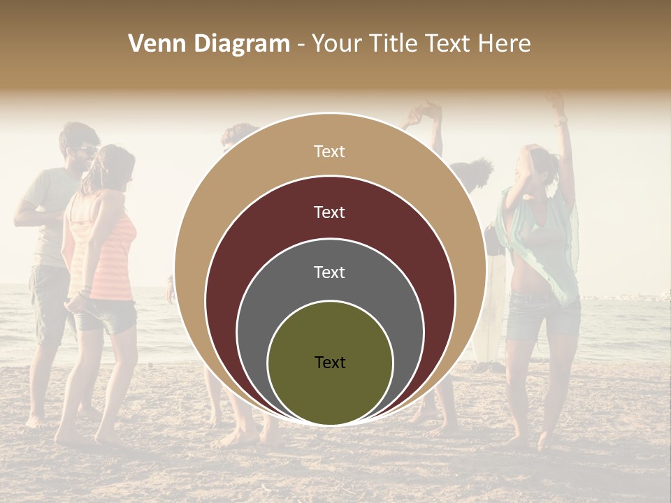 Sun Sunset Leisure PowerPoint Template