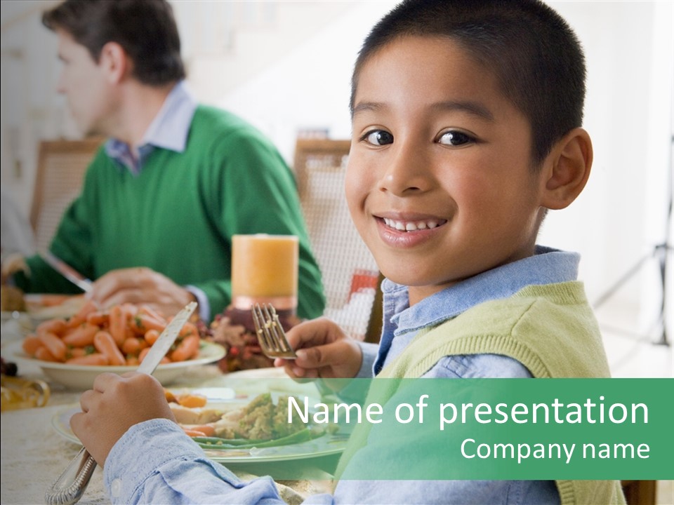 Elementary Hispanic Lunch PowerPoint Template