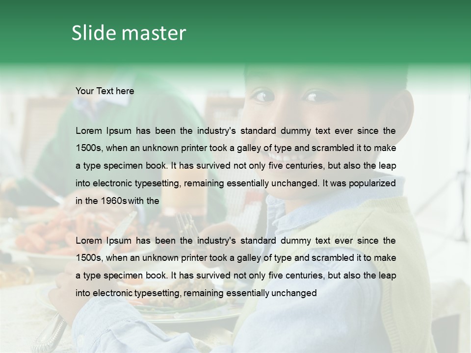 Elementary Hispanic Lunch PowerPoint Template