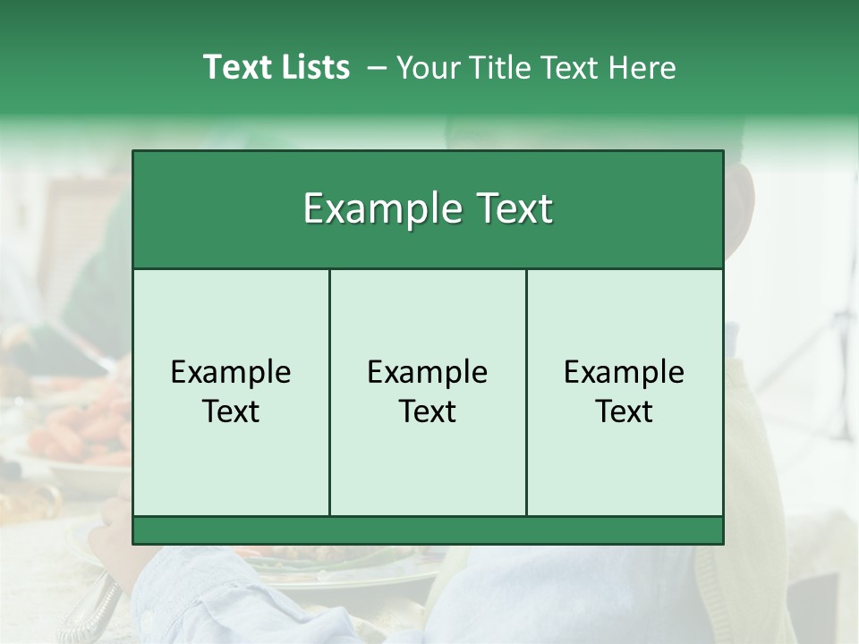 Elementary Hispanic Lunch PowerPoint Template