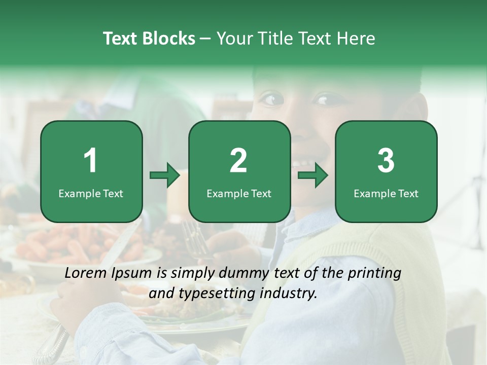 Elementary Hispanic Lunch PowerPoint Template