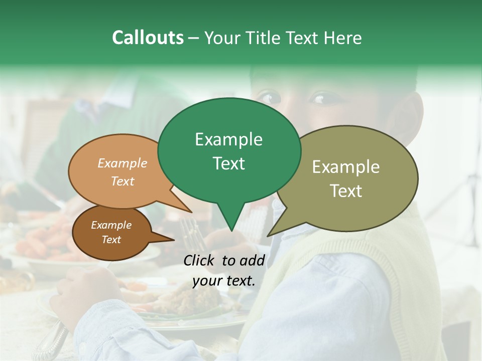 Elementary Hispanic Lunch PowerPoint Template