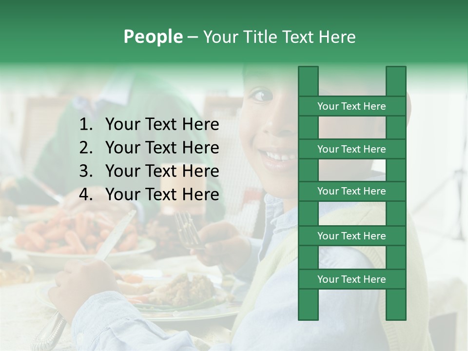 Elementary Hispanic Lunch PowerPoint Template