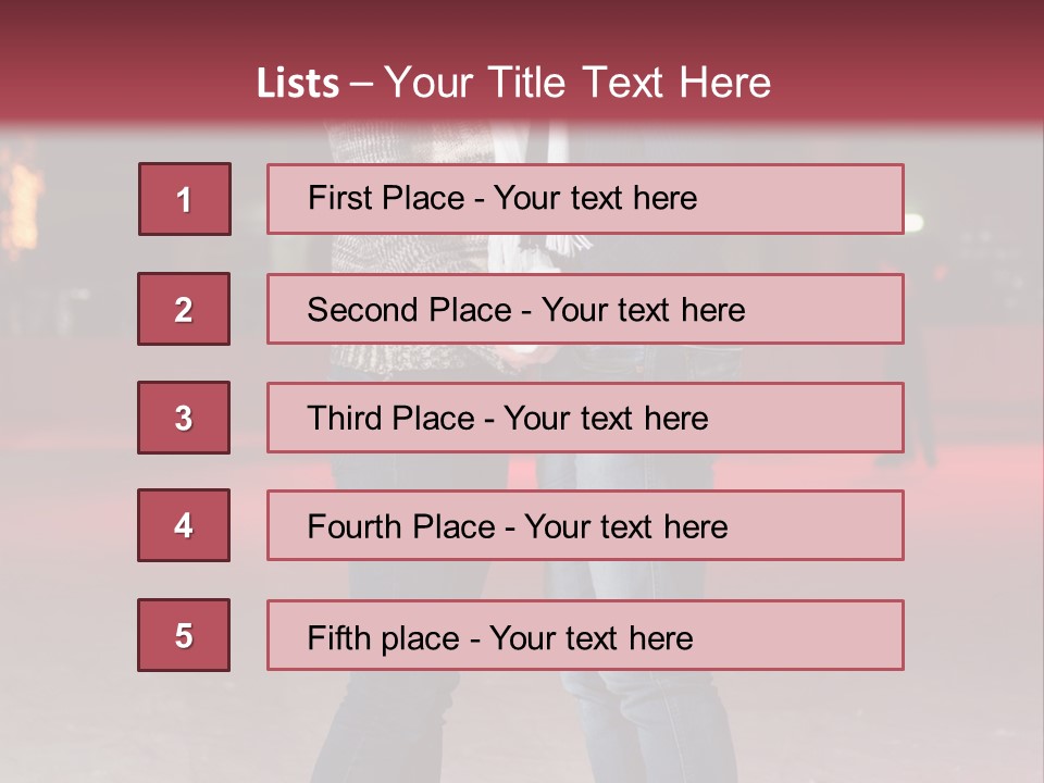 Recreation Warm Scarf PowerPoint Template