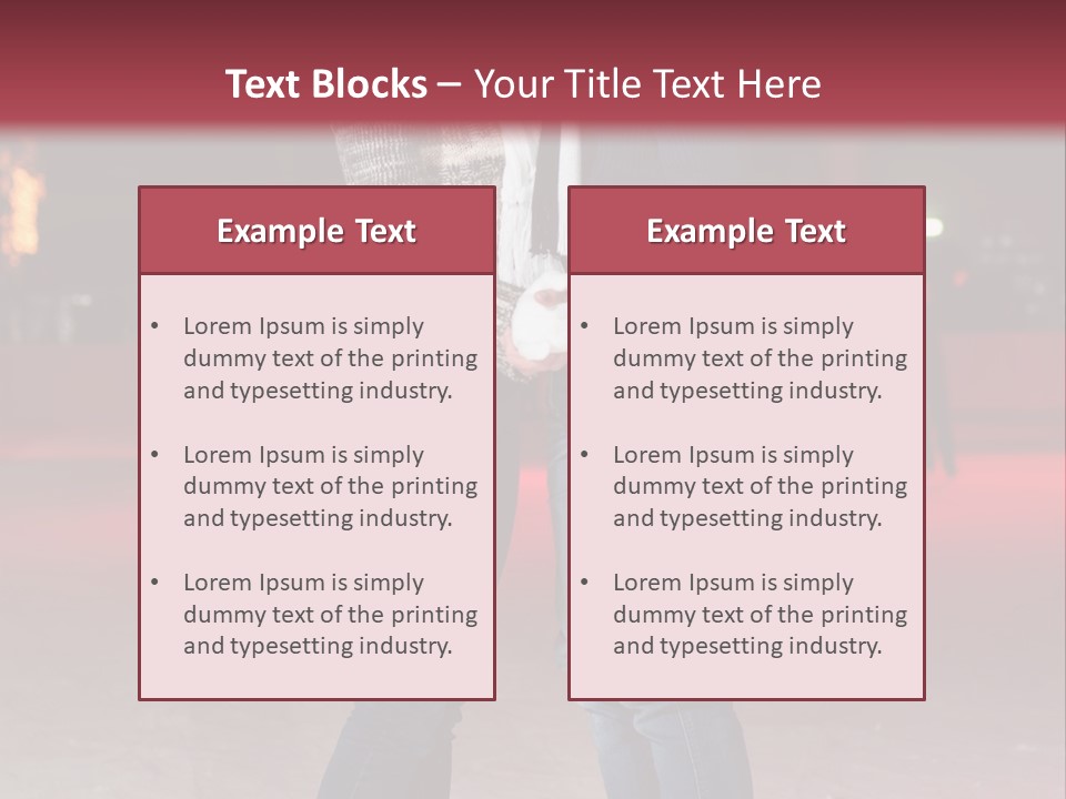 Recreation Warm Scarf PowerPoint Template