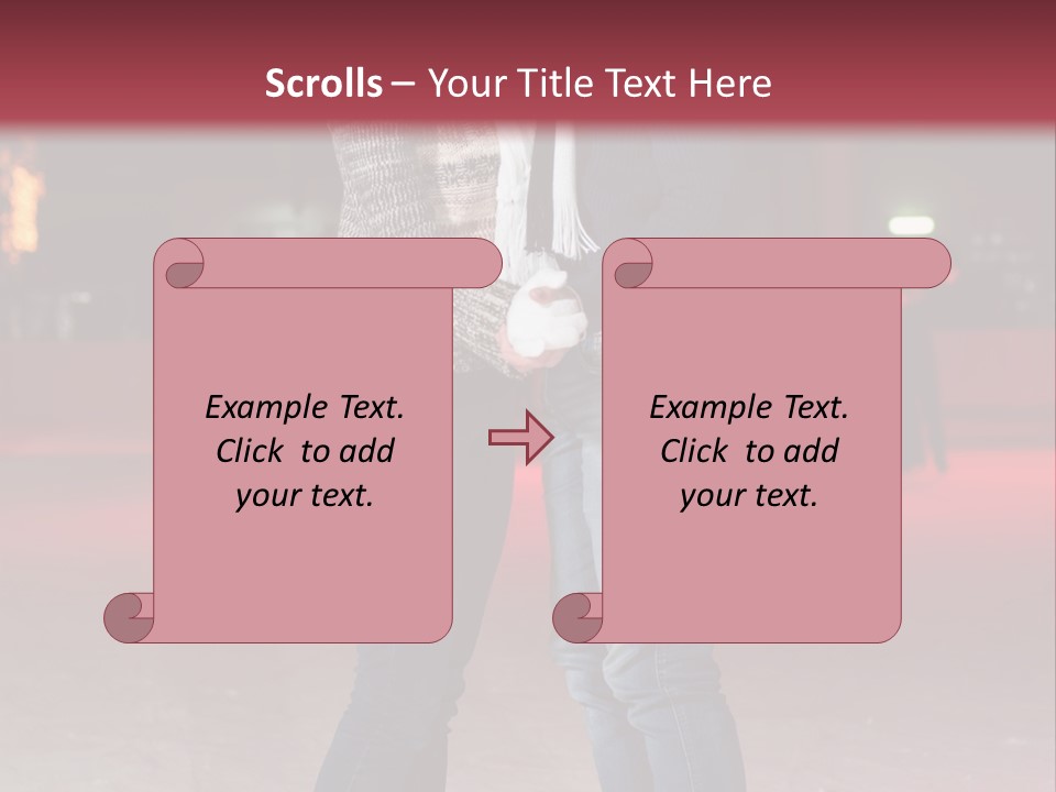 Recreation Warm Scarf PowerPoint Template