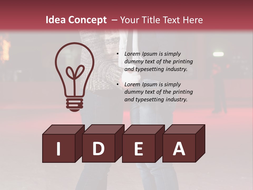 Recreation Warm Scarf PowerPoint Template