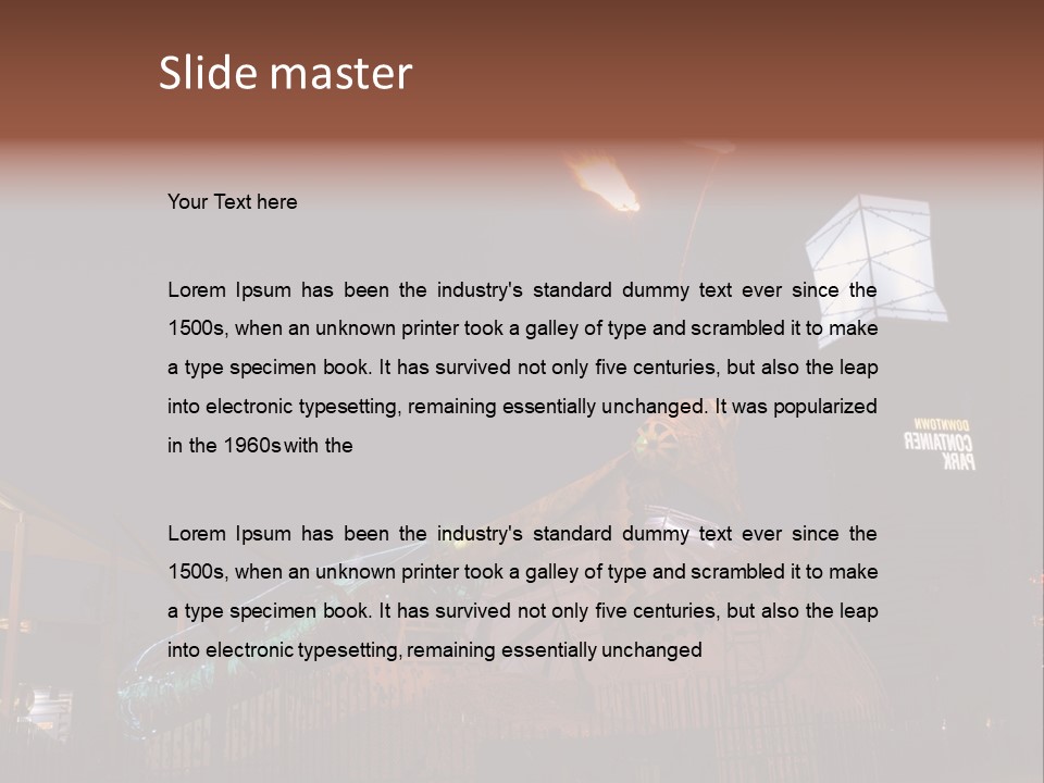 Construction East Fremont PowerPoint Template