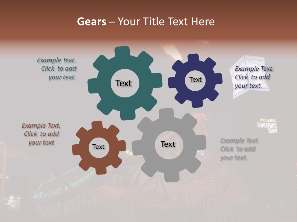 Construction East Fremont PowerPoint Template