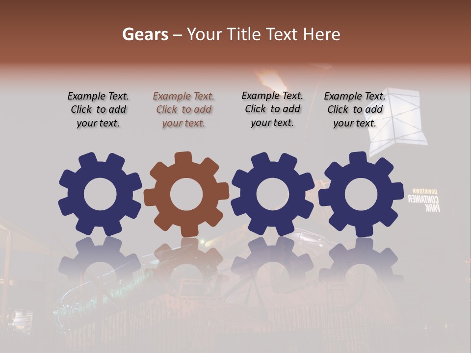 Construction East Fremont PowerPoint Template