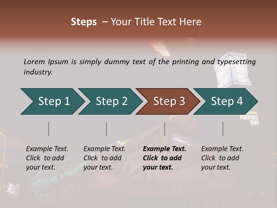 Construction East Fremont PowerPoint Template