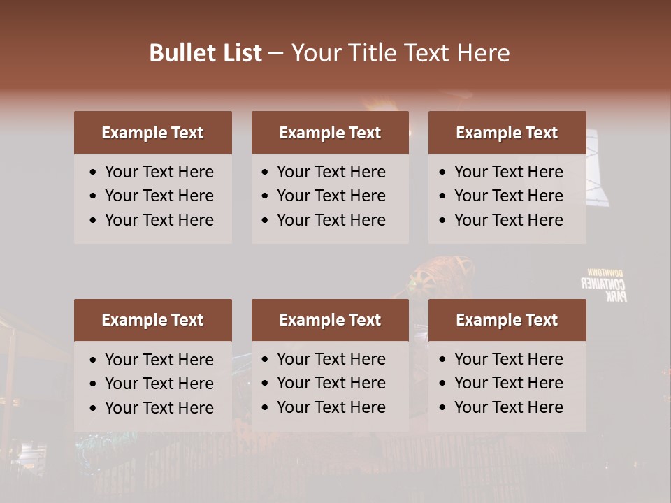 Construction East Fremont PowerPoint Template