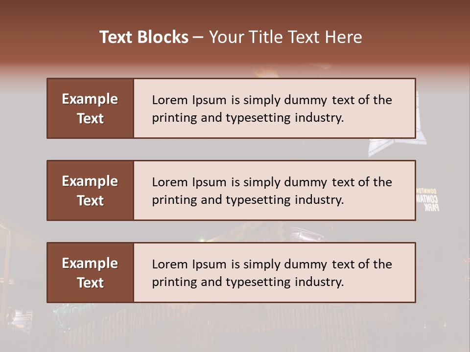 Construction East Fremont PowerPoint Template