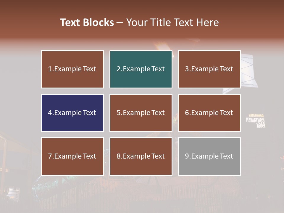Construction East Fremont PowerPoint Template