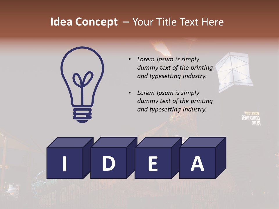 Construction East Fremont PowerPoint Template