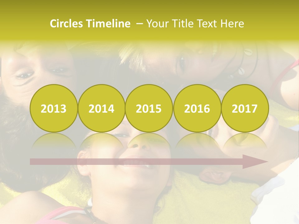 Friends Faces Group PowerPoint Template