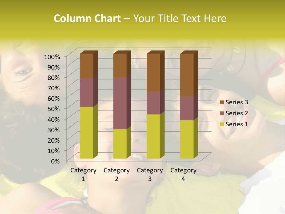 Friends Faces Group PowerPoint Template