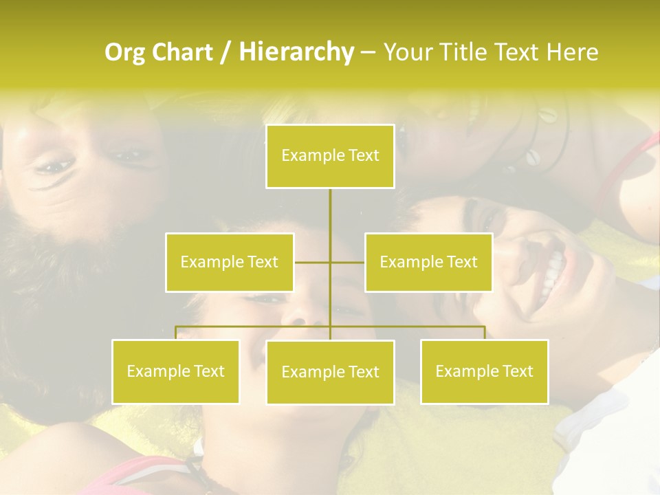 Friends Faces Group PowerPoint Template