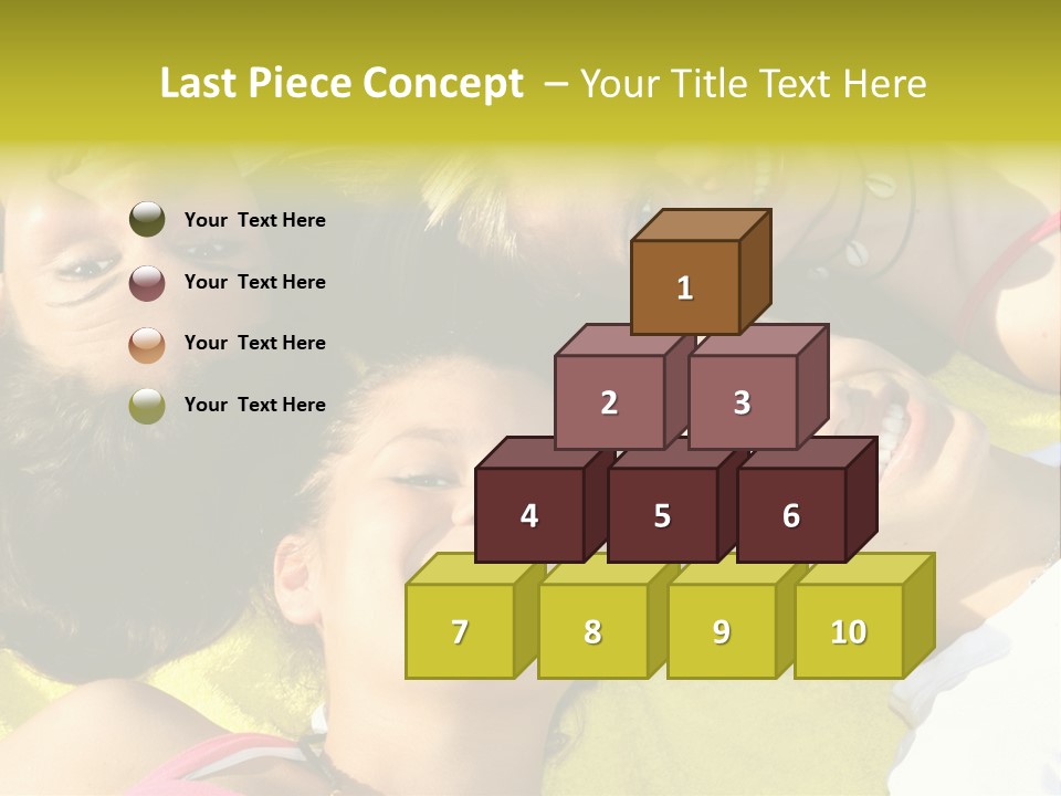 Friends Faces Group PowerPoint Template