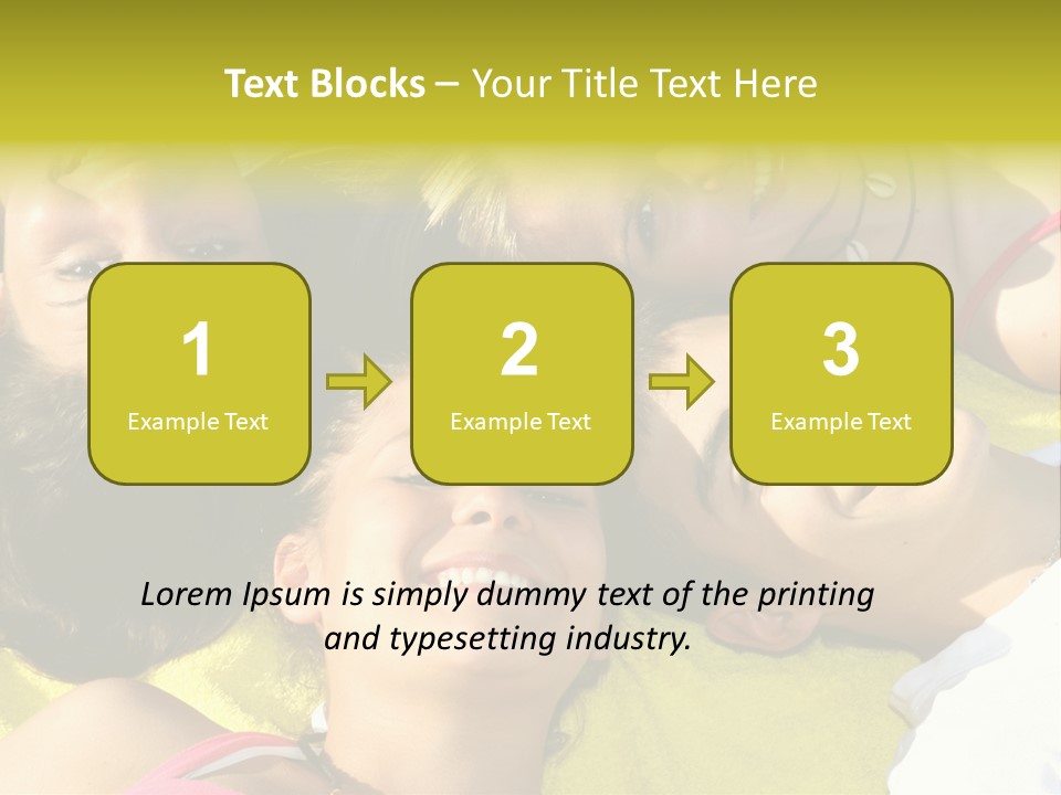 Friends Faces Group PowerPoint Template