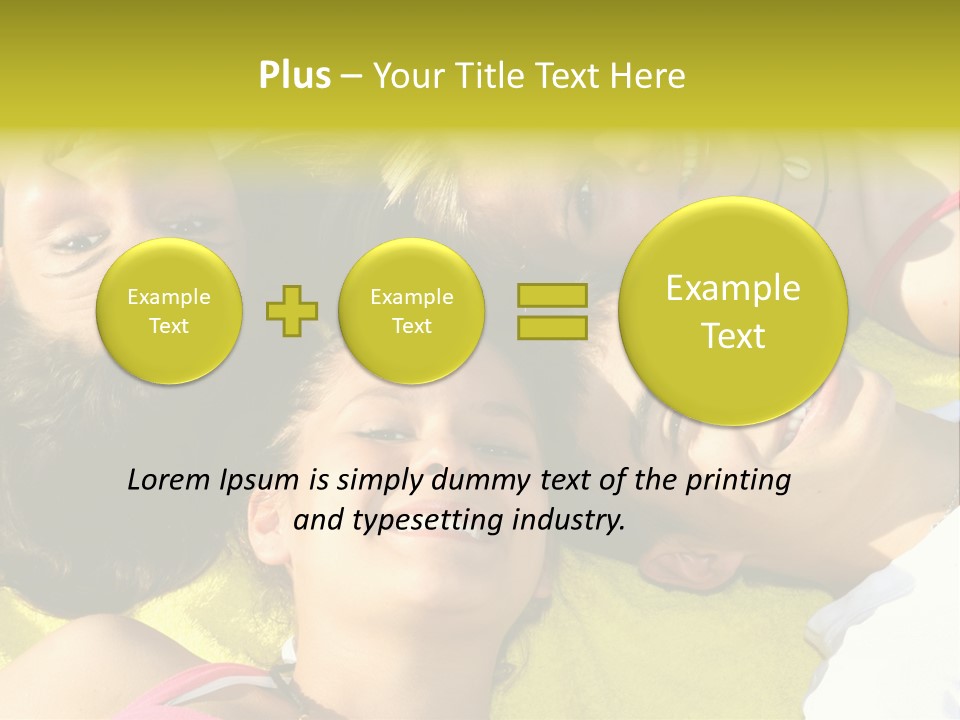 Friends Faces Group PowerPoint Template