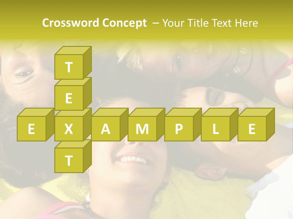 Friends Faces Group PowerPoint Template