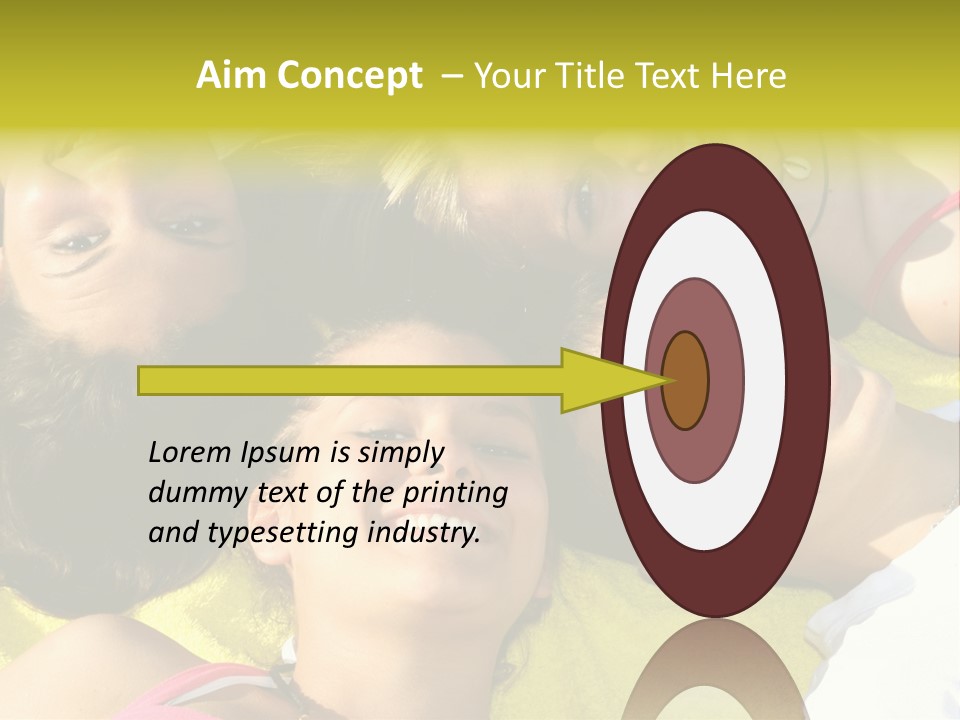 Friends Faces Group PowerPoint Template