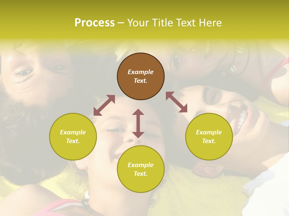 Friends Faces Group PowerPoint Template