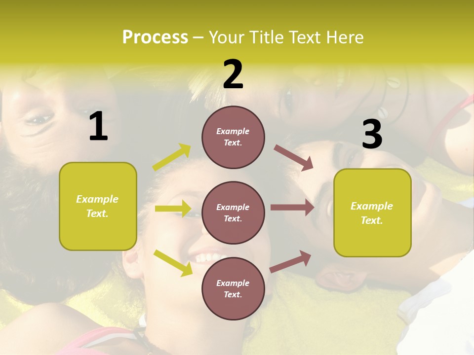 Friends Faces Group PowerPoint Template
